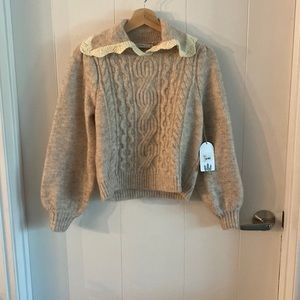 NWT Cozy Collared Sweater